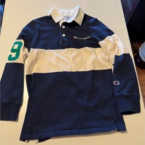 Champion Kids Navy and White Striped Shirt